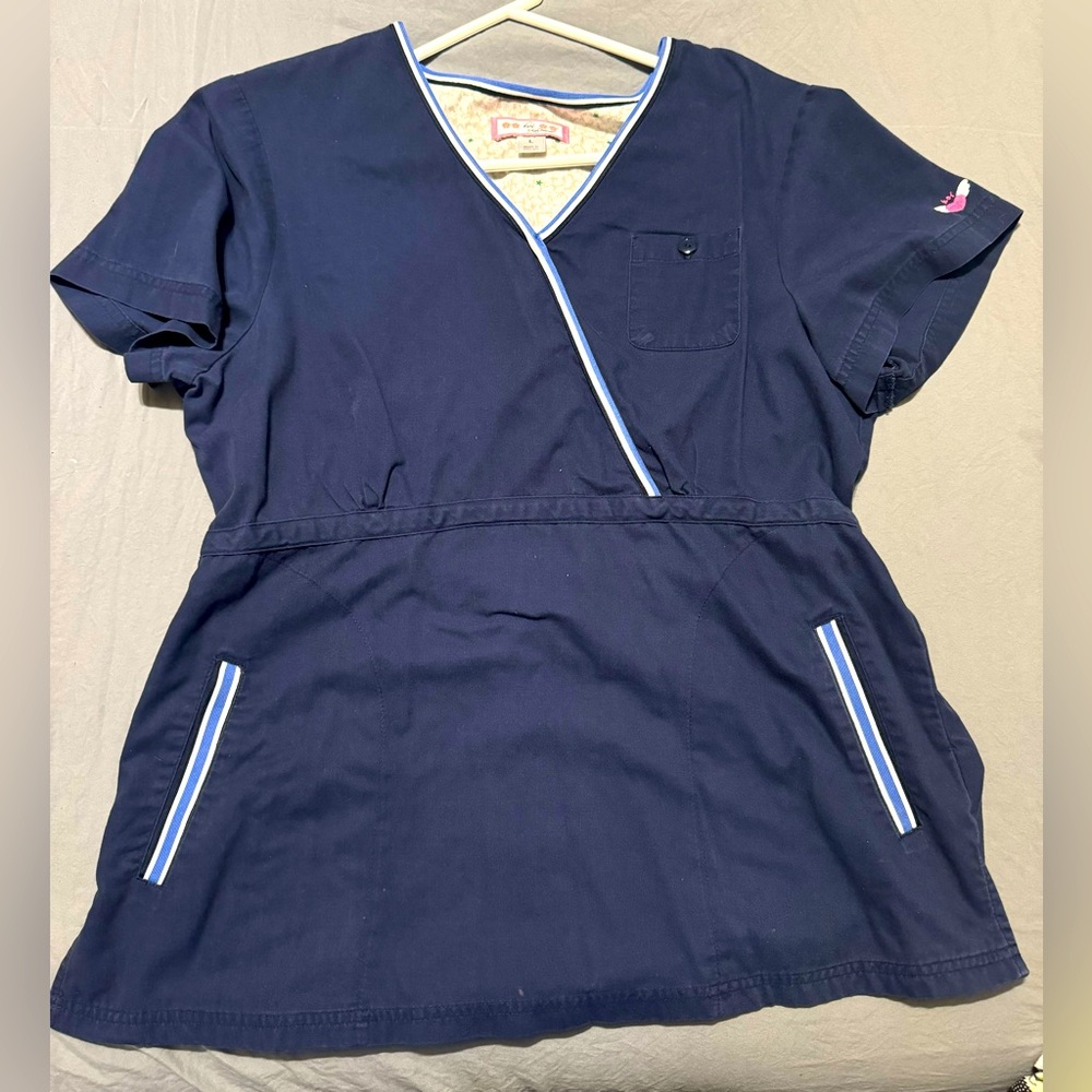Size large Koi scrub top